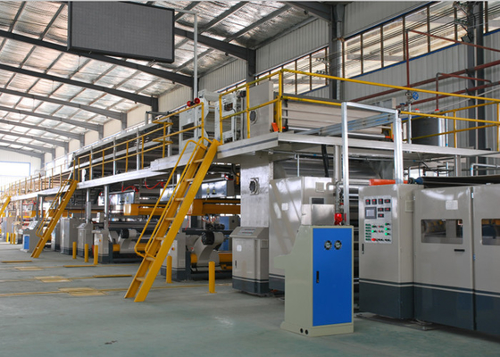 Hydraulic Shaftless Mill Roll Stand 3 Ply Paper Corrugated Board Production Line