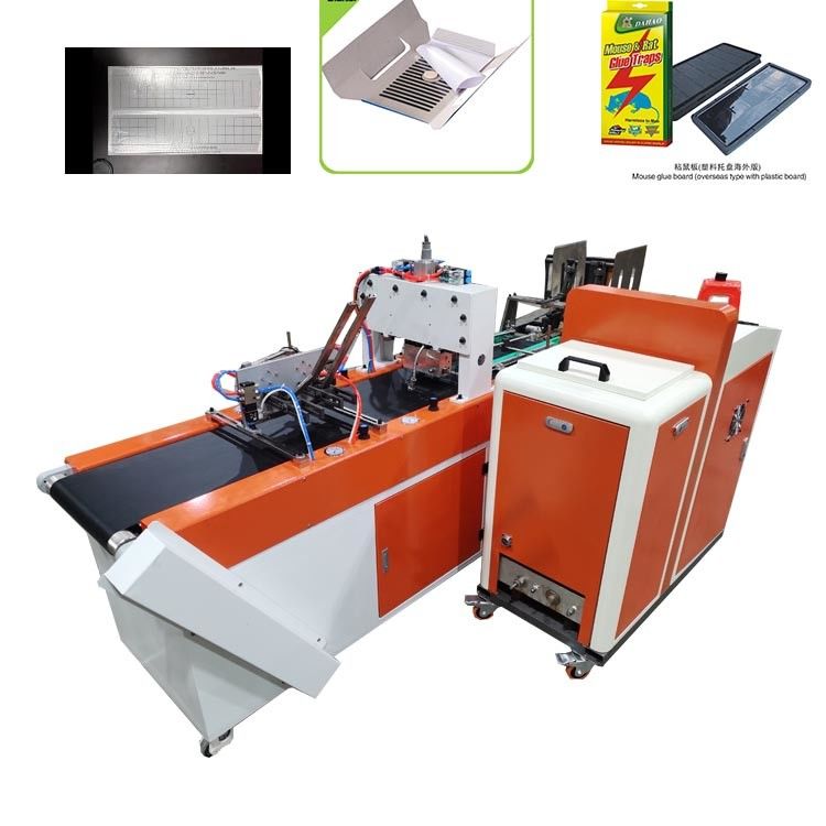 80KG Or 150KGS Hot Melting Device Rat Glue Trap Making Machine With 1000-1500pcs Hour Output And Adjustable Coat Glue Quantity
